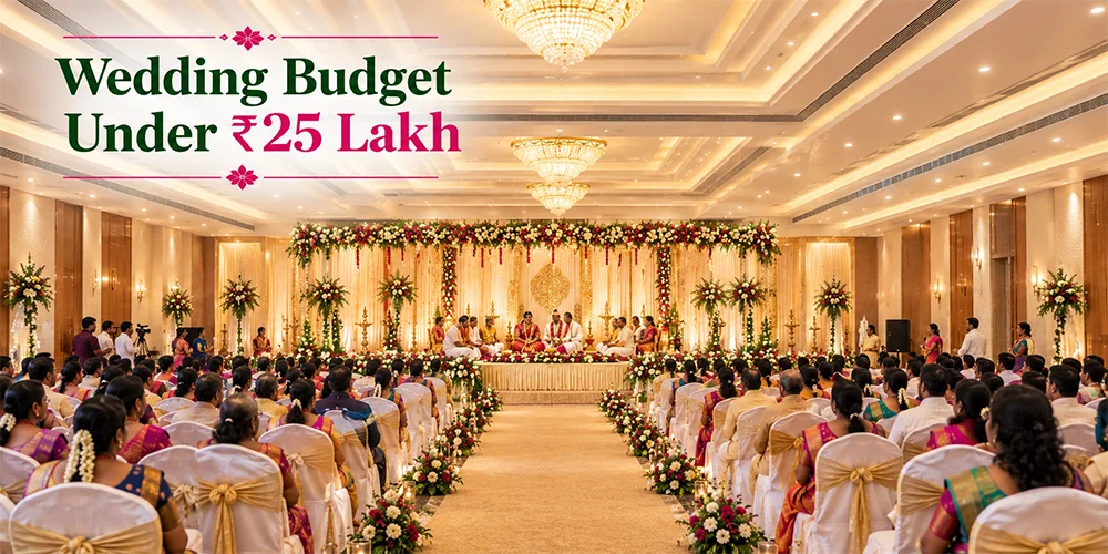 Luxury wedding hall in Chennai with elegant décor and premium event arrangements