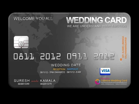 A stylish wedding invitation calls for an elegant design in modern wedding card templates.